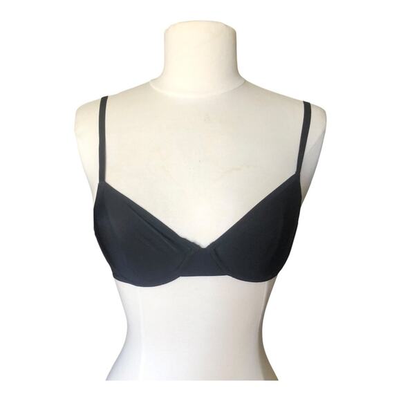 SMOOTHEZ by Aerie Full Coverage Lightly Lined Bra NWT Flexible Wire Black Sz 32B - Picture 2 of 14